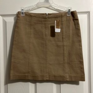 Brand new with tags khaki mini skirt